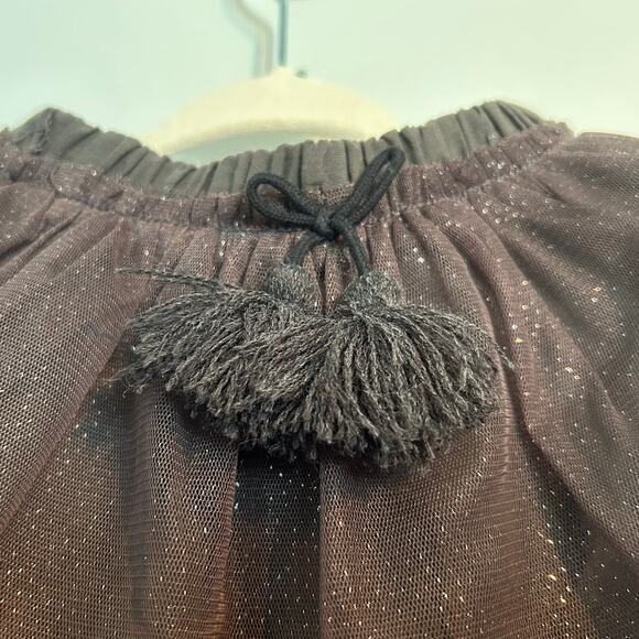 Zara Tulle Tassel Sparkle Tutu Skirt – Dark Gray – Toddler Girl 12–18 Months - Picture 2 of 5